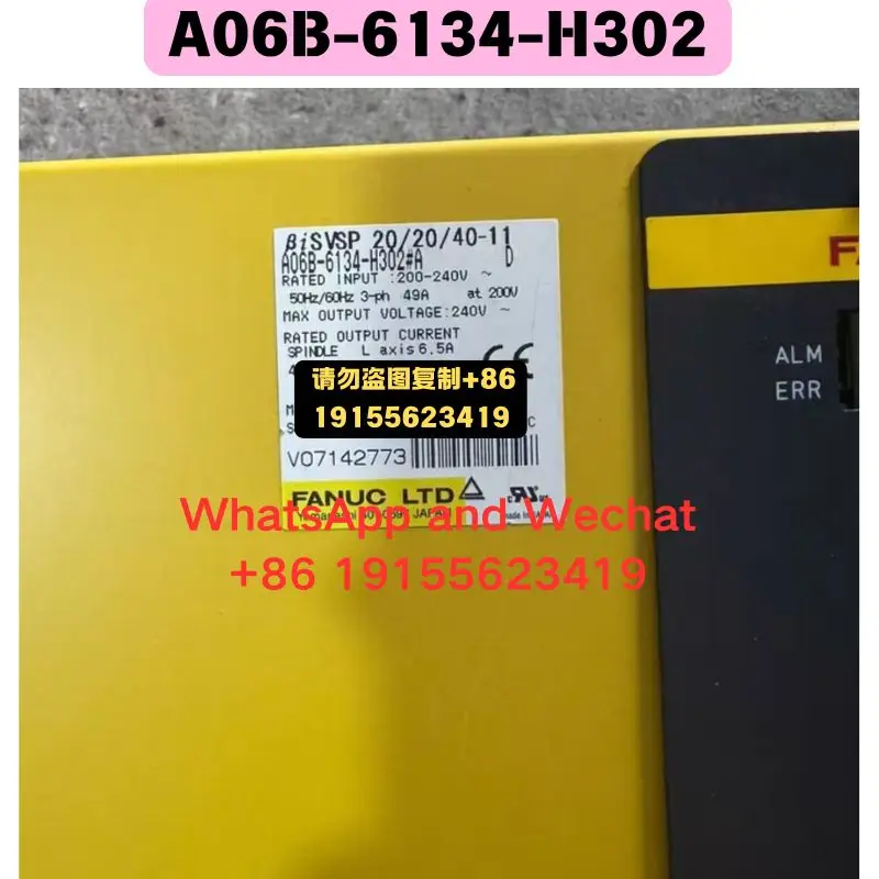 Used OEM disassembled parts A06B-6134-H302 Driver Functional test OK Quick delivery