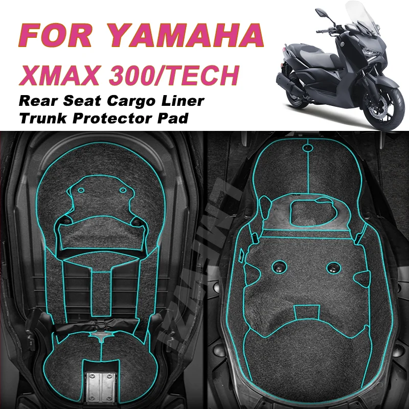 

For YAMAHA XMAX300 TECH XMAX 300 2024 Motorcycle Rear Trunk Cargo Seat Bucket Liner Cushion Protector Accessories
