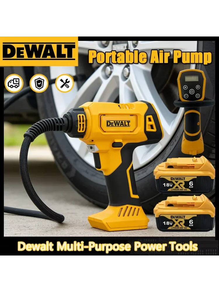 AliExpress Dewalt 2026 NEw DEWALT Automatic Tire Inflator Battery Air Compressor Cordless Electric Pump with Digital Pressure Gauge for Car Bike