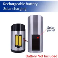 Solar Power Dummy Fake Security Camera, Anti-Theft Surveillance Camera with Flashing LED Light Outdoor Waterproof Bullet Shape 5