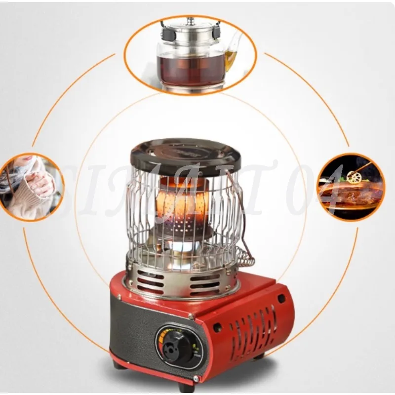 Outdoor Camping Gas Stove Portable Propyl Butane Heater Burner High Efficiency Heating Stove for Winter Ice Fishing Hiking