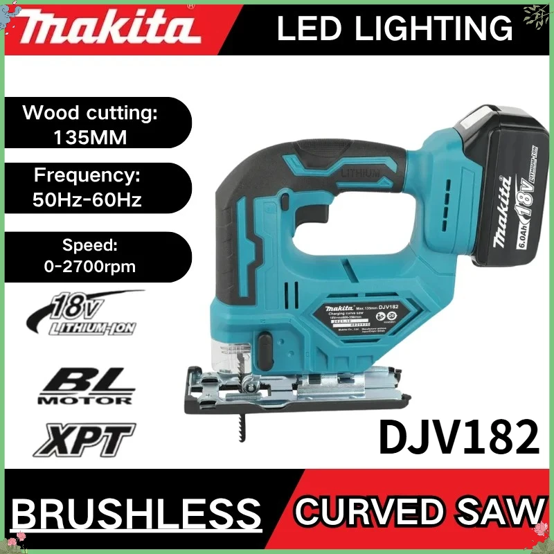 

Makita DJV182 cordless brushless electric reciprocating cutting machine rechargeable multifunctional woodworking wire saw