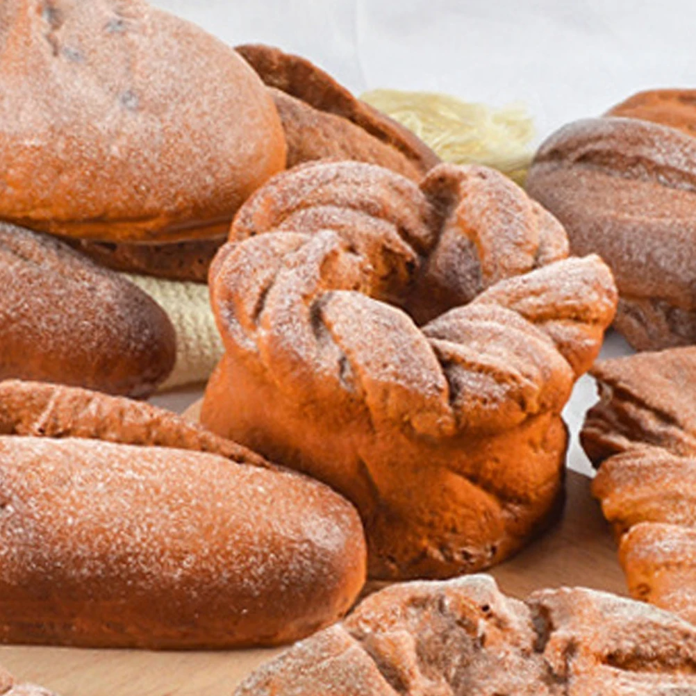 

Realistic Fake Bread Decoration Props Coconut Flavor PU Model Bread Simulation Food Display Long Lasting Home Decor Photography