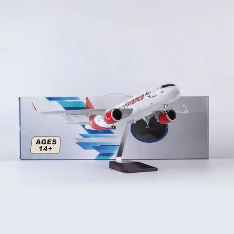 콜롬비아 항공 에어버스 A320 항공기 모델, Avianca B787 A330, Avianca 화물 수집 비행기, 홈 데코 디스플레이 선물, 47cm