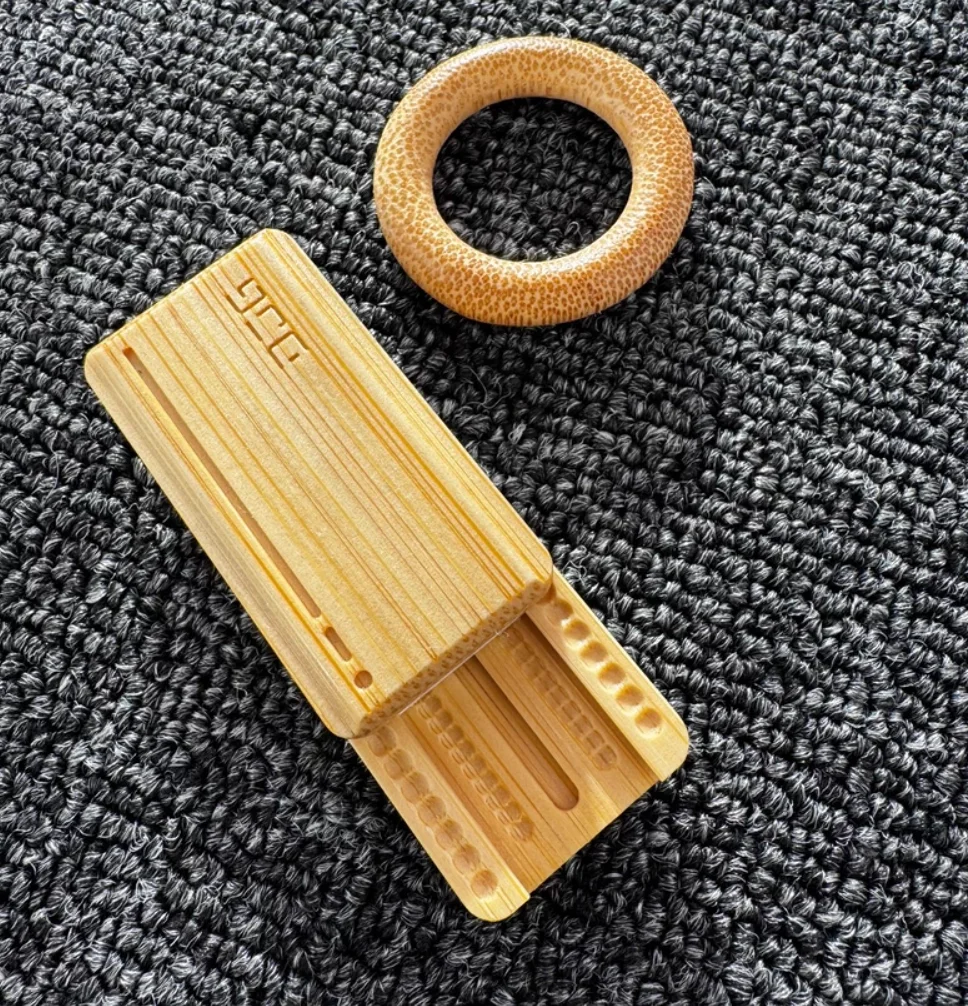Used EDC DJG Drive Limited Edition Bamboo Machinery Brand Promotion fidget slider Decompression toys