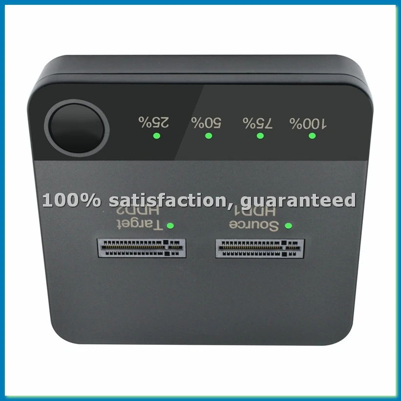 

M.2 SATA Duplicator M.2 SATA Dual Bay SSD Enclosure External Hard Disk Docking Station with Clone for M2 HDD SSD Reader-VVNB