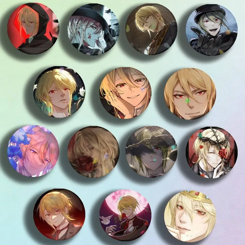 

Anime MORIARTY THE PATRIOT William Badge Stage Brooches on Backpack Handmade Round Enamel Pins for Jewelry Gift Bag Accessory