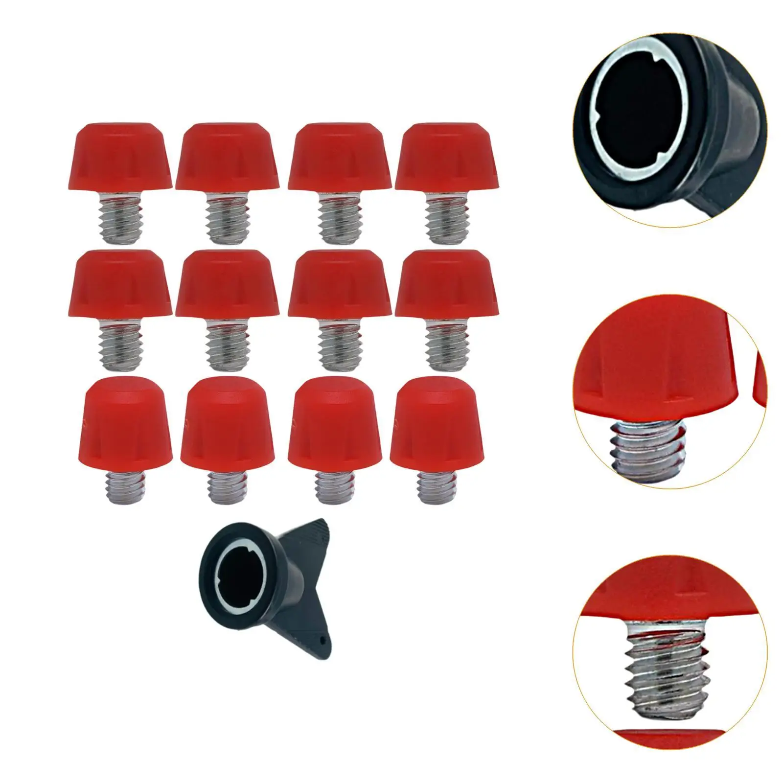 경쟁을 위한 12개 조각 축구 부츠 스터드 8mm 11mm 잔디 신발 액세서리