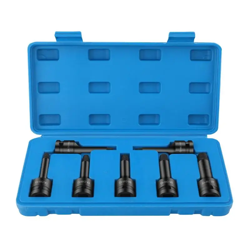 

Broken Screw Extractor Set Of 7 High Strength Stripped Screw Removal Kit Screw Extractor Set Precise Broken Screw Remover