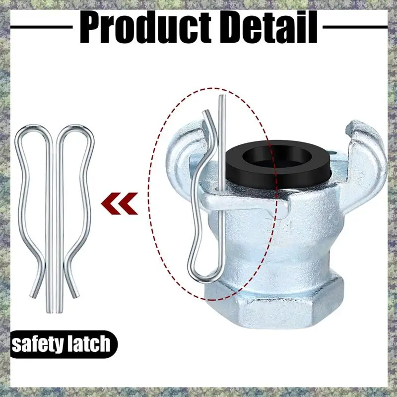 

WON 4 комплекта NPT Железный фитинг для воздушного шланга с 2 наконечниками Универсальная муфта Chicago Фитинг для внутреннего и наружного конца (3/4 дюйма, внутренний конец) Dura