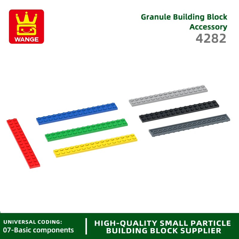 

1Pcs 4282 Thin Bricks Plate 2x16 Baseplate Compatible with Block Moc Color City Accessories Parts