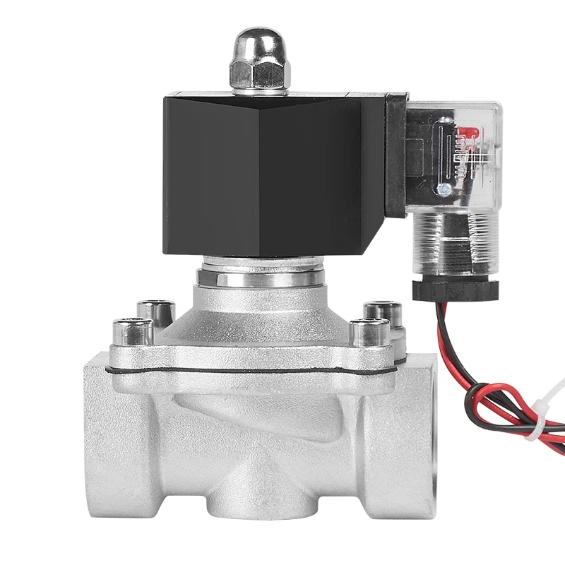 

Stainless steel normally closed solenoid valve outdoor anti-fog and moisture-proof water electronic control switch 220v24v4