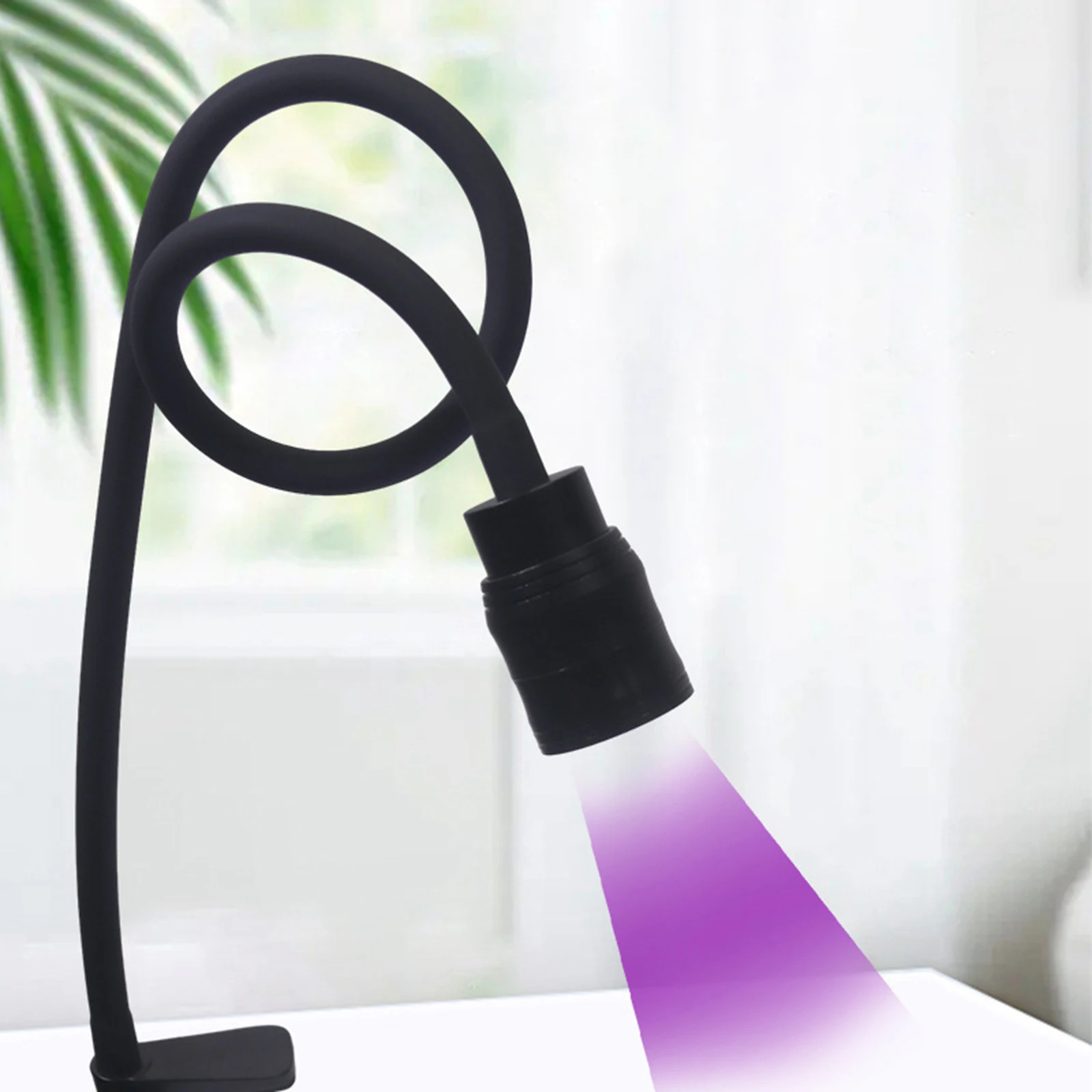 Lash Light for Eyelash 5W LED Desk Light Flexible Gooseneck with Clamp for Lash Technicians Salon Beauty Studio US Adapter