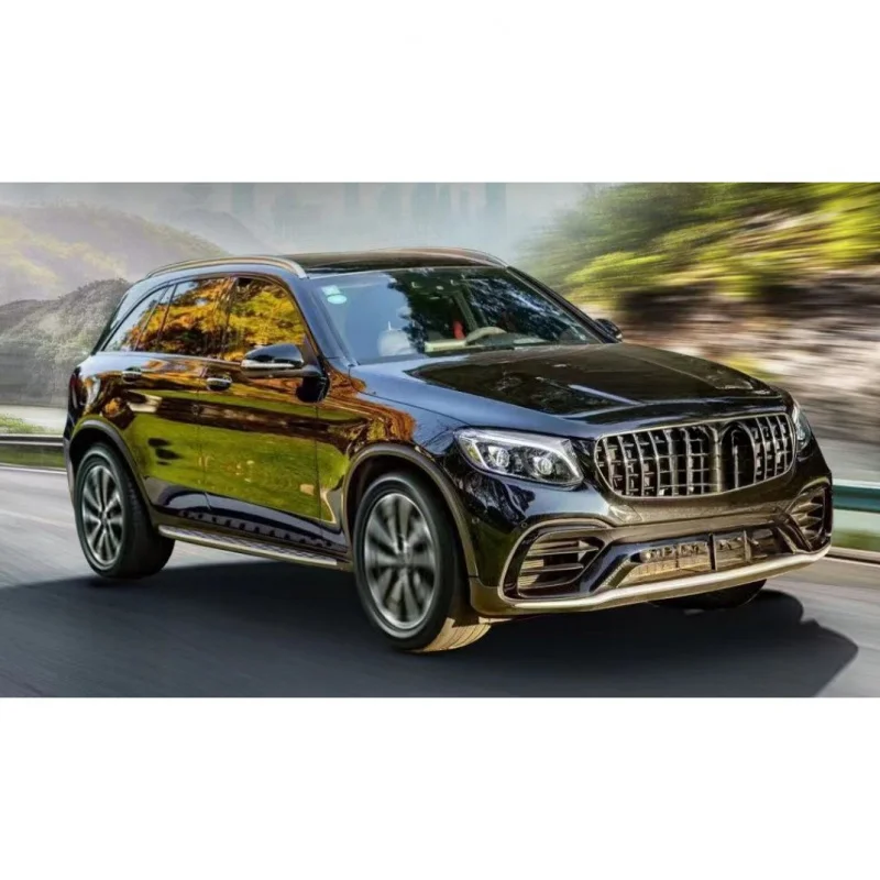 Hot selling Car parts for  X253 2016-2019 to GLC63 front bumper grille ,rear diffuser with exhaust pipe