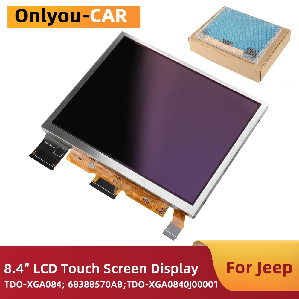 TDO XGA0840J00001 V5 8.4inch Uconnect LCD Touch Screen With Anti Glare Film for Jeep Grand Cherokee RAM XGA084 BLM9611010