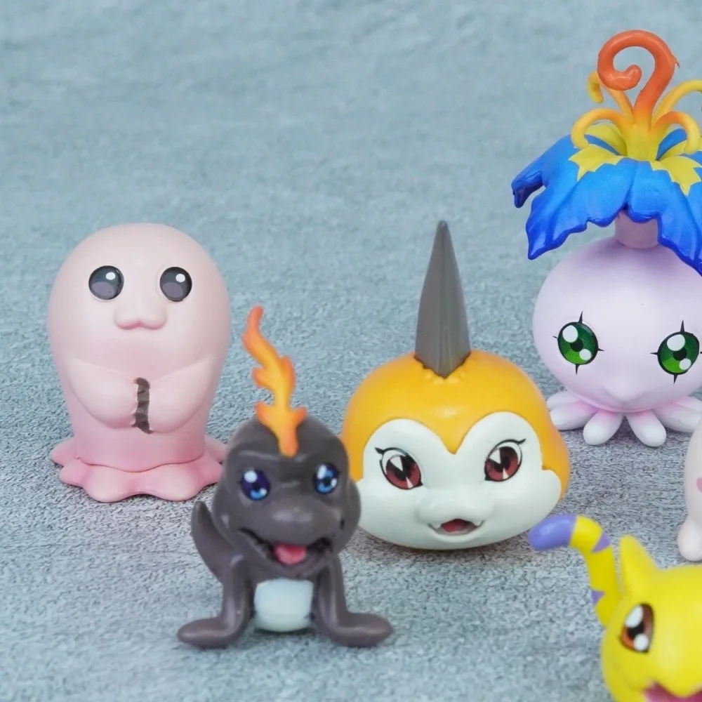 2-5cm Anime-Figur Gabumon Pyocomon Koromon Mochimon Plotmon Digimon Adventure Actionfiguren PVC-Statue Schreibtisch-Spielzeug Geschenke – Detail 5