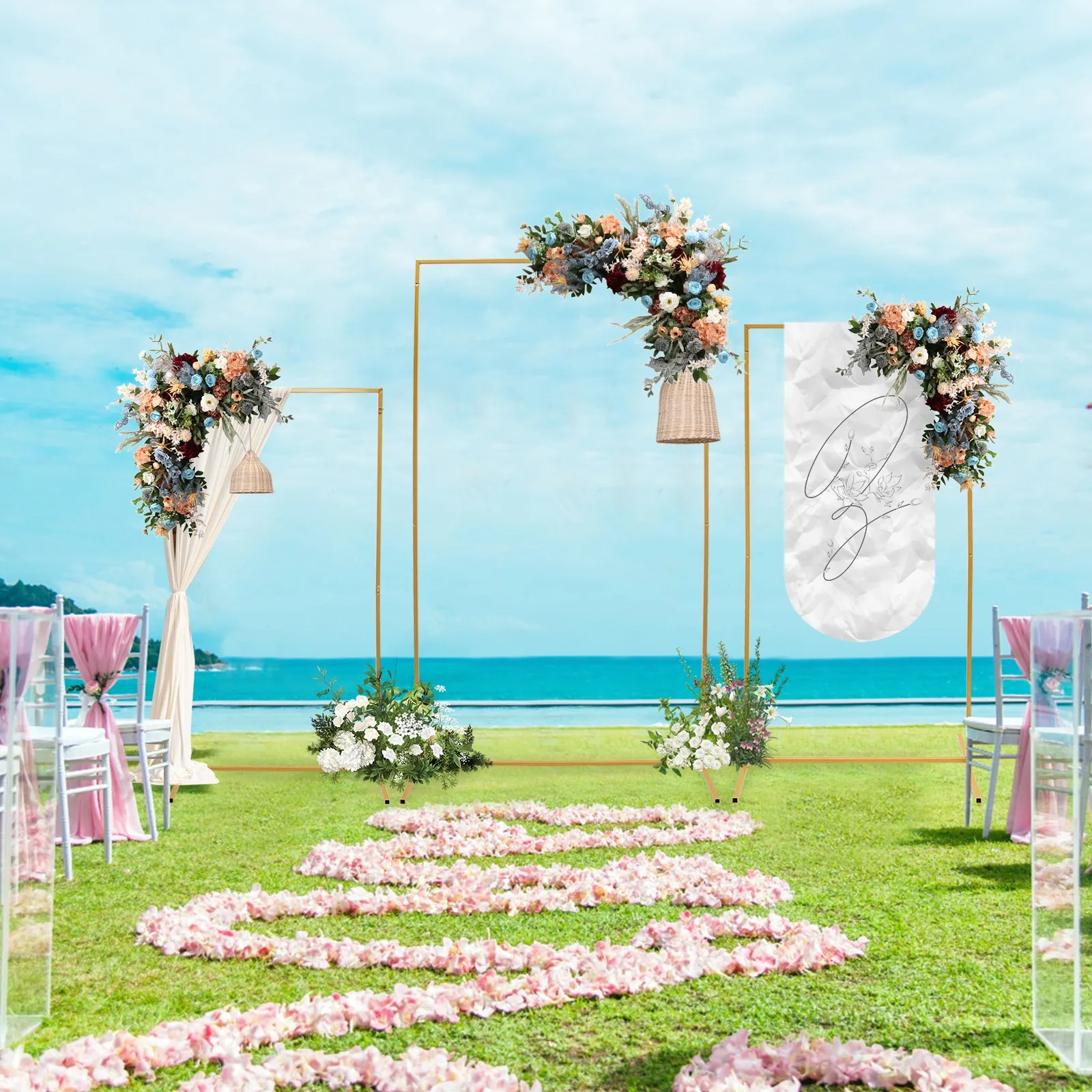 

Набор из 3-х золотых подставок для свадебного декора для элегантных мероприятий и торжеств