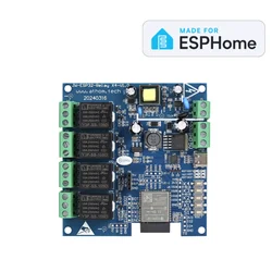 4CH ESP32 RF322 Inching/Self-lock Relay for ESPHome Works WIth Home Assistant