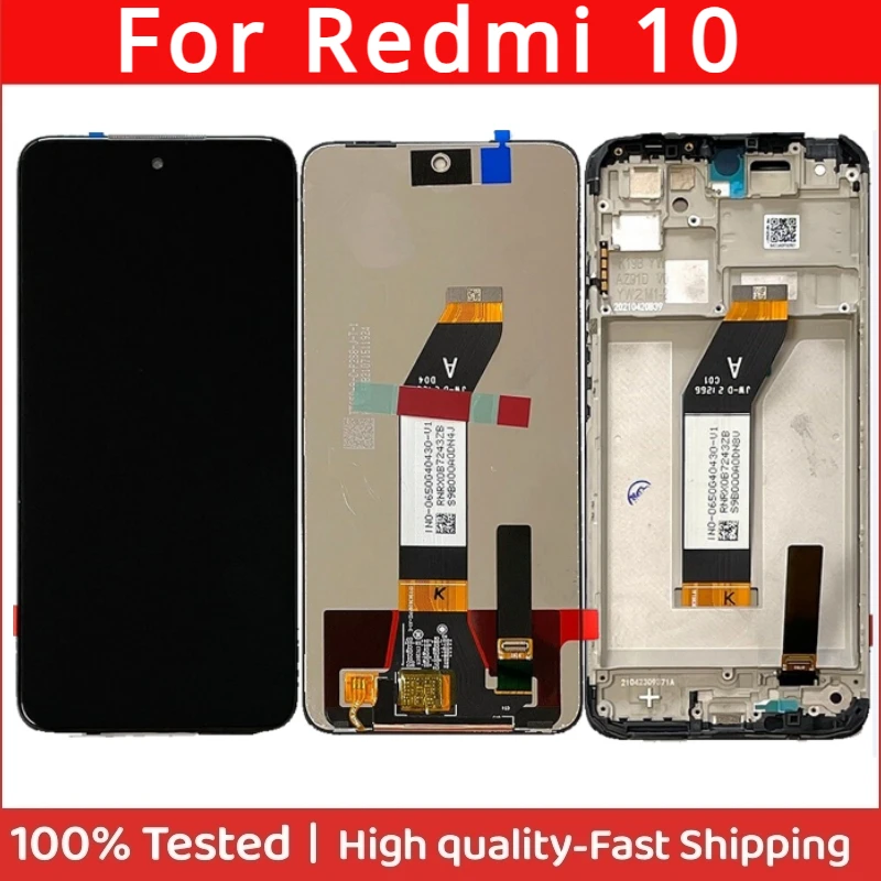 

6.5" IPS For Xiaomi Redmi 10 21061119AG 21061119DG 21061119AL Display LCD Touch Digitizer Sensor Assembly