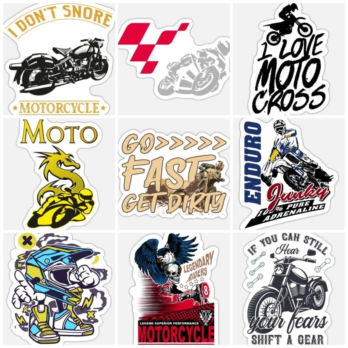 

Off-road Motorcycle Racing Sticker Vinyl Accessories Car Window Camper Truck Bicycle Glass Door Helmet Wall Decal Customizable
