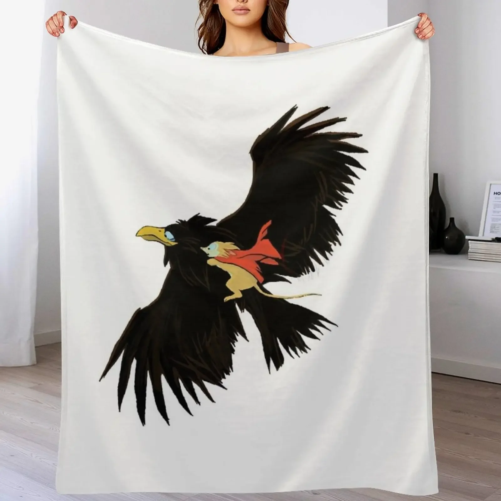 

The Secret of NIMH - Jeremy and Mrs Brisby Throw Blanket Plaid christmas gifts anime blankets ands Blankets