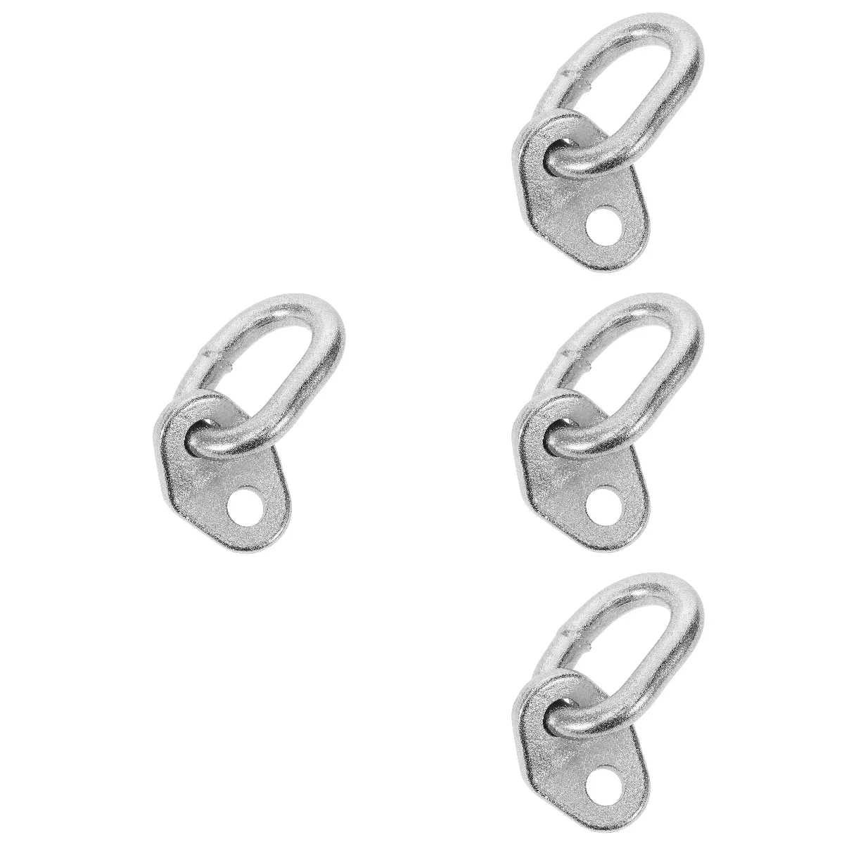 

4 Pack Engine Lifting Eye Bracket Kit for Chain Support Bar Rings Silver Alloy Steel