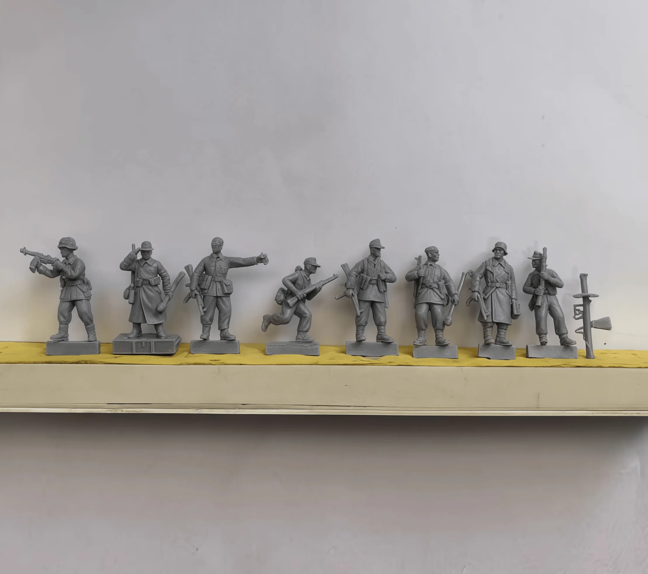 

Precision 1/72 Resin Model Kit GK, Model of 8 Soldiers From World War II, Unpainted