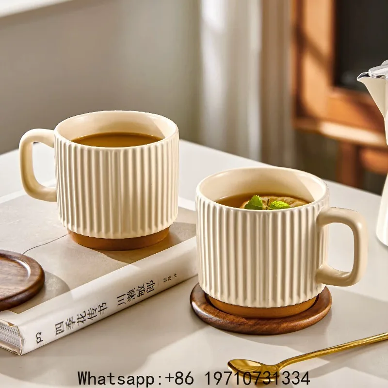 Ceramic water cup household high-value mug office cup teacup heat-resistant coffee cup