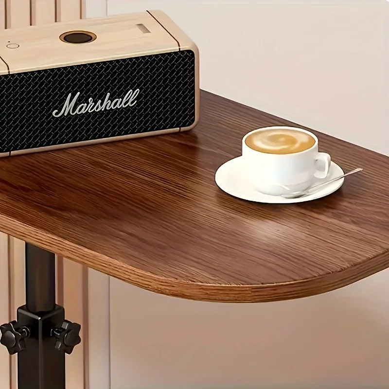 Adjustable height table - with wooden tabletop, portable sofa side table, suitable for coffee, office, and indoor/outdoor JJ4158