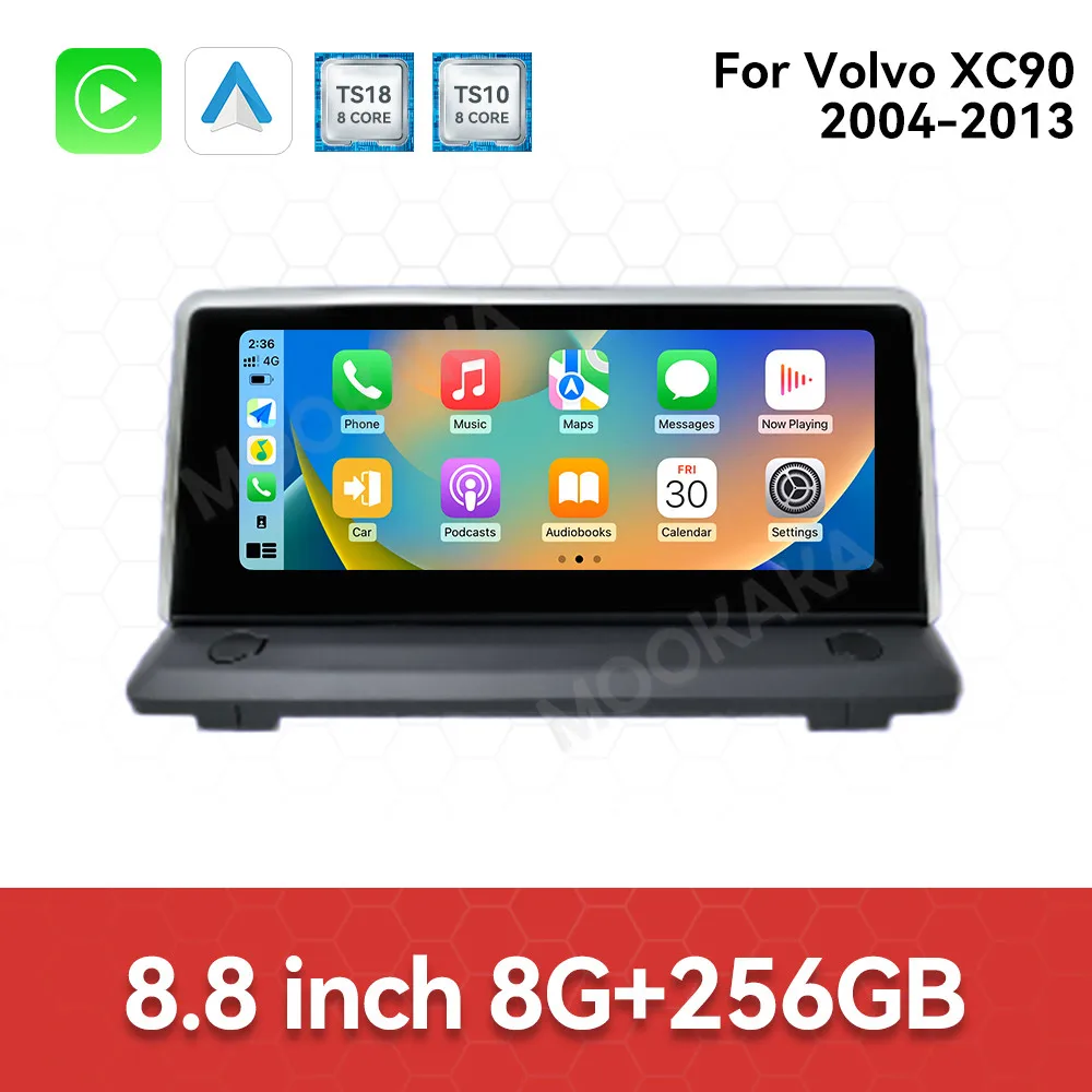

Сенсорный автомобильный радиоприемник для Volvo XC90 2004-2013, Android GPS, мультимедийная система, автомагнитола, стереоприемник, головное устройство