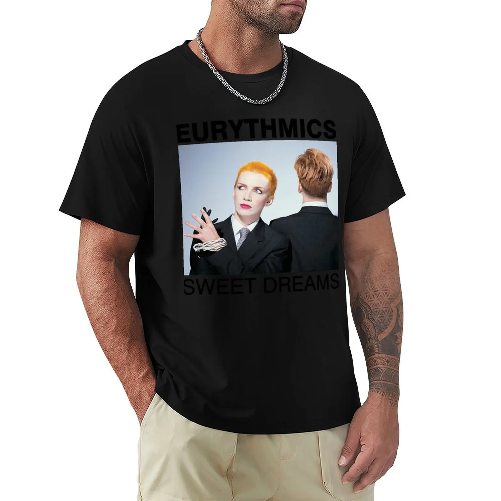 

EURYTHMICS BAND T-Shirt Plus Size Summer Casual T-Shirt