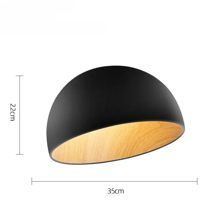 Nordic slaapkamer plafondlamp creatieve casual gepersonaliseerde schuine houtnerf Japanse stijl hoofdslaapkamer verlichtingsarmatuur