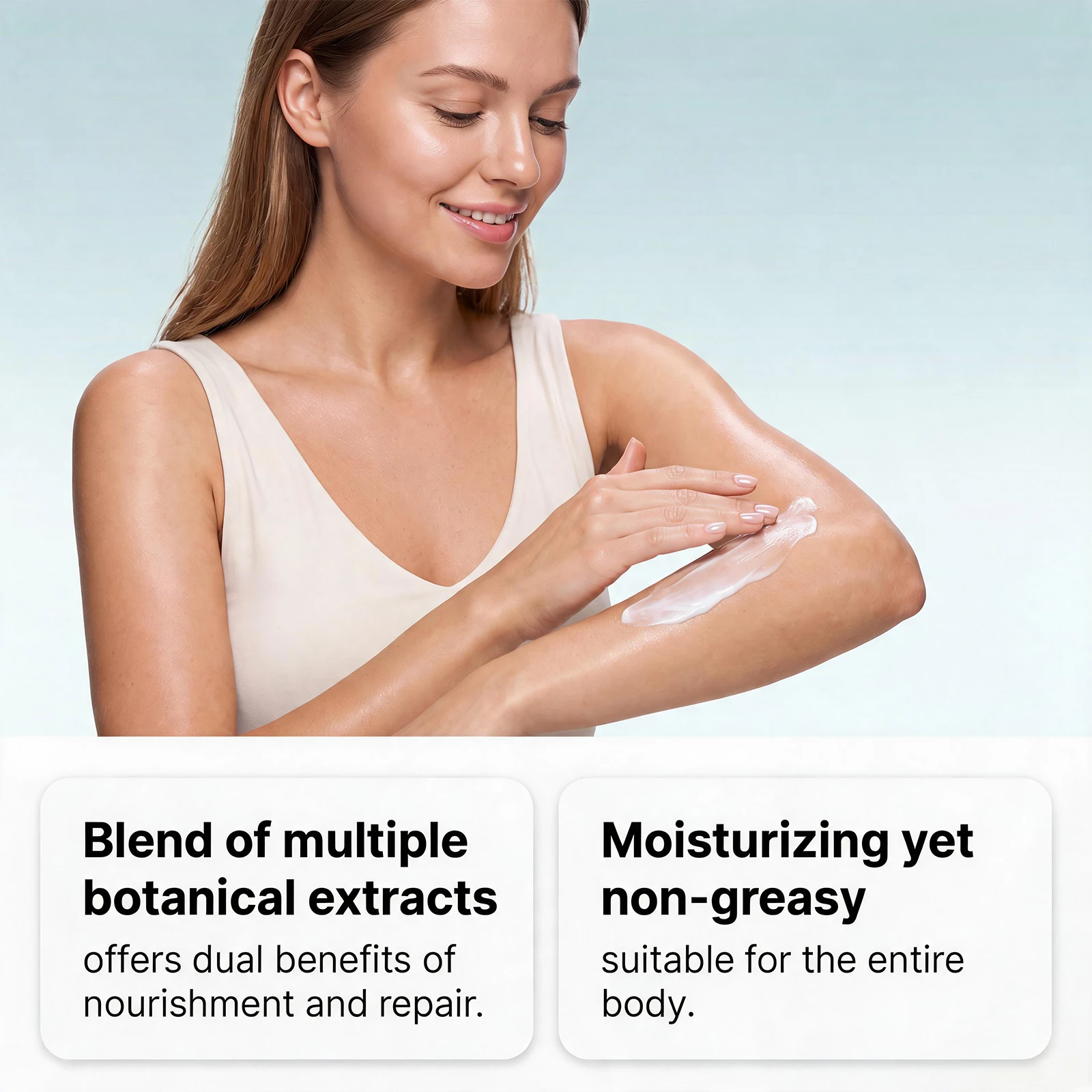 Moisturizing Nourishing Body Cream Hydrating Lightweight Smooth Texture Antioxidant Skin Repair Improve Rough Dry Skin Elastic