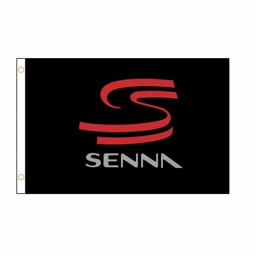 Custom Banner Ayrton Senna Flag Banner 2ft*3ft 3ft*5ft Sports Advertising Car Decoration Home Gift Party Indoor Outdoor QZ-062