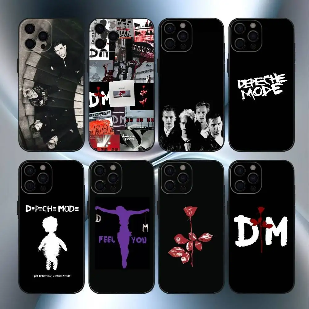

Band D-Depeche M-Mode Phone Case For iPhone 17 16 15 14 13 12 Max Plus Silicone Black Cover