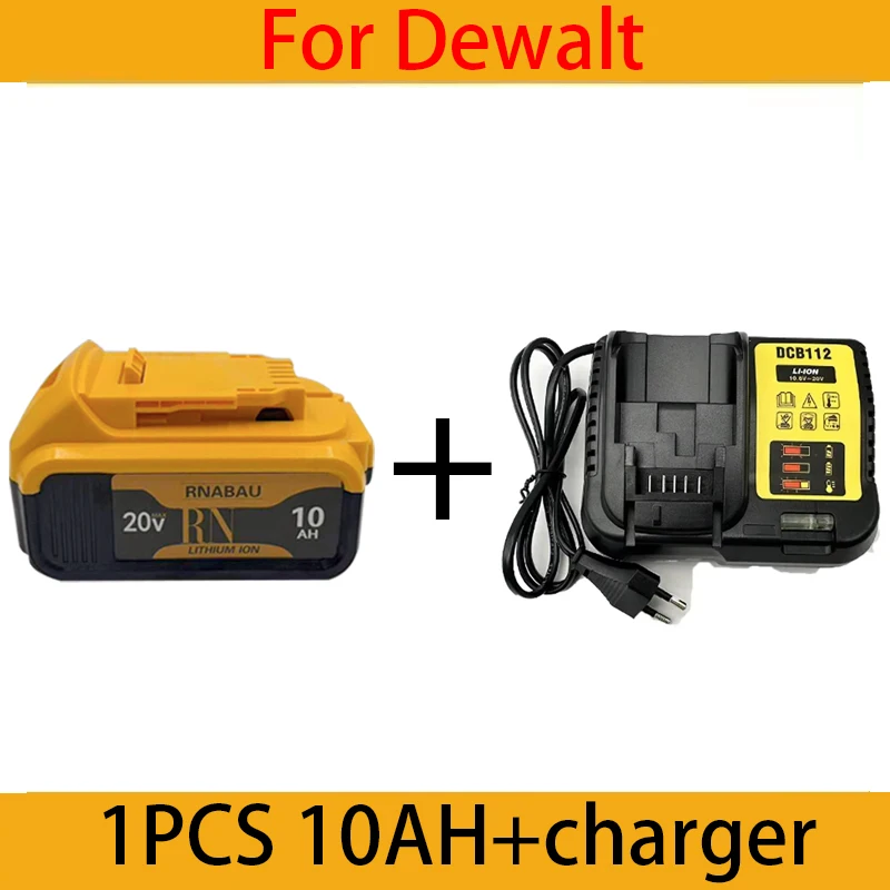 Pour remplacement DEWALT 18V batterie 10.0Ah/12.0Ah 🔥 Outils DCB184/200/204/205/206/619 18v pour icho20vavec charge rapide