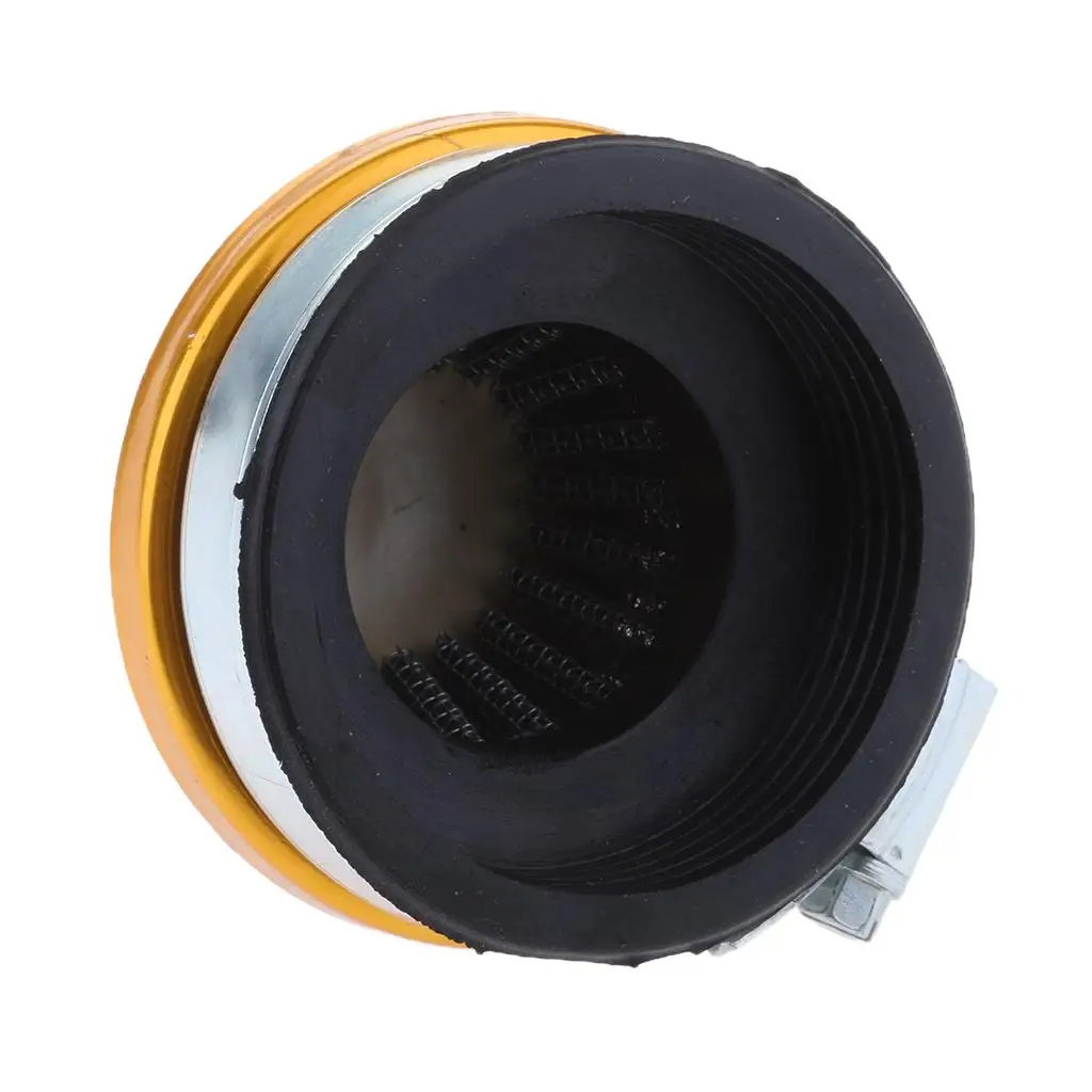 Performance 58mm Motorized Bicycle Air Filter Cone Chrome Red Film Protection Universal for Scooter Dirt Bike