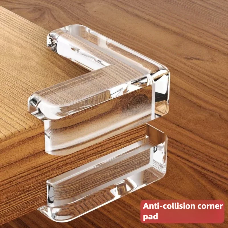 Transparent Table Corner Protective Pad, Anti-Collision Wrap Corner, Silicone & Glass & Furniture Sharp Corner Protective Pad