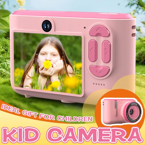 Cámara Digital para niños, vídeo de 1080P, regalo para niños y niñas de 3 a 12 años con tarjeta SD de 8GB, foto HD portátil fácil de usar