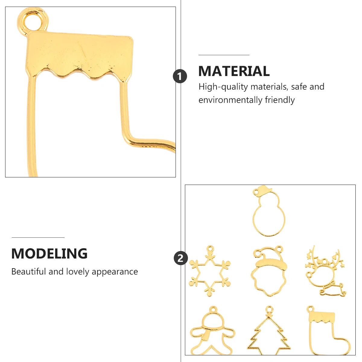 

35pcs Christmas Santa Molds Zinc Alloy Diy Jewelry Making Supplies Craft Tools For Epoxy Resin Art Kids Adults Kit Ornament