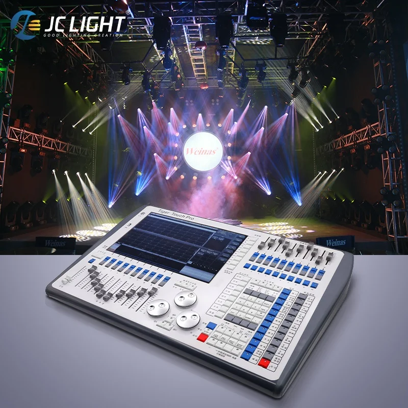 

JC Dmx512 Quartz Tiger Touch Pro Console Stage Lighting Console Tiger Plus Lighting Dmx Controller Console