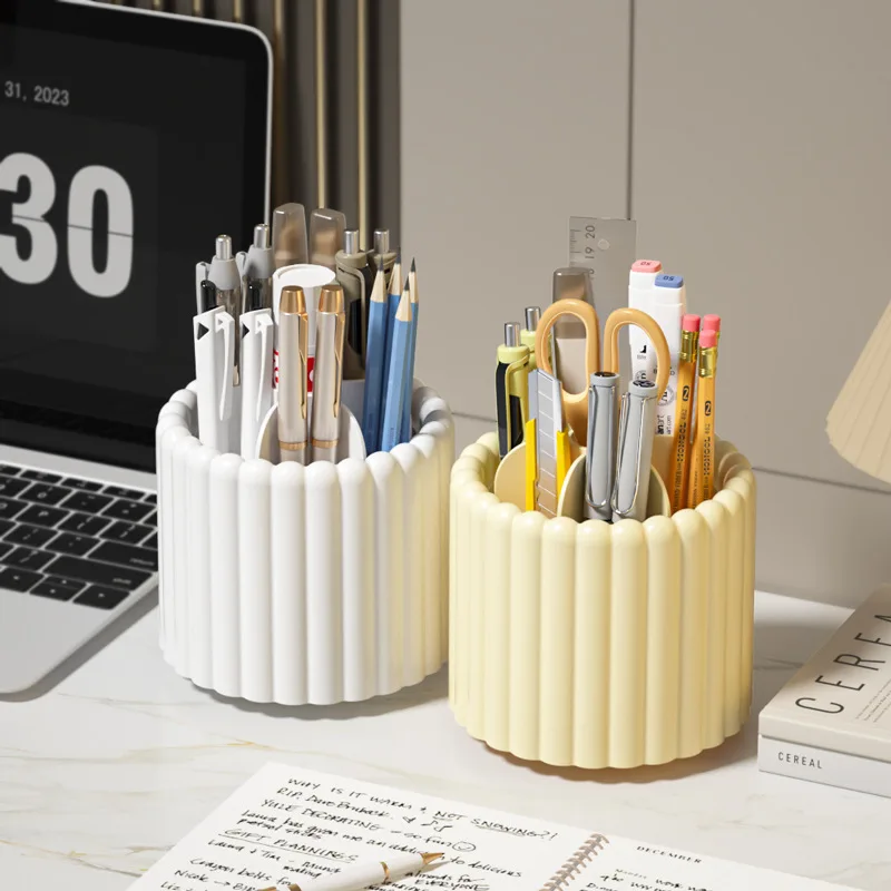 

Storage Home Toiletries Pen Holder Cosmetics Tube Dressing Table Rotating Dustproof Skin Care Box Desktop