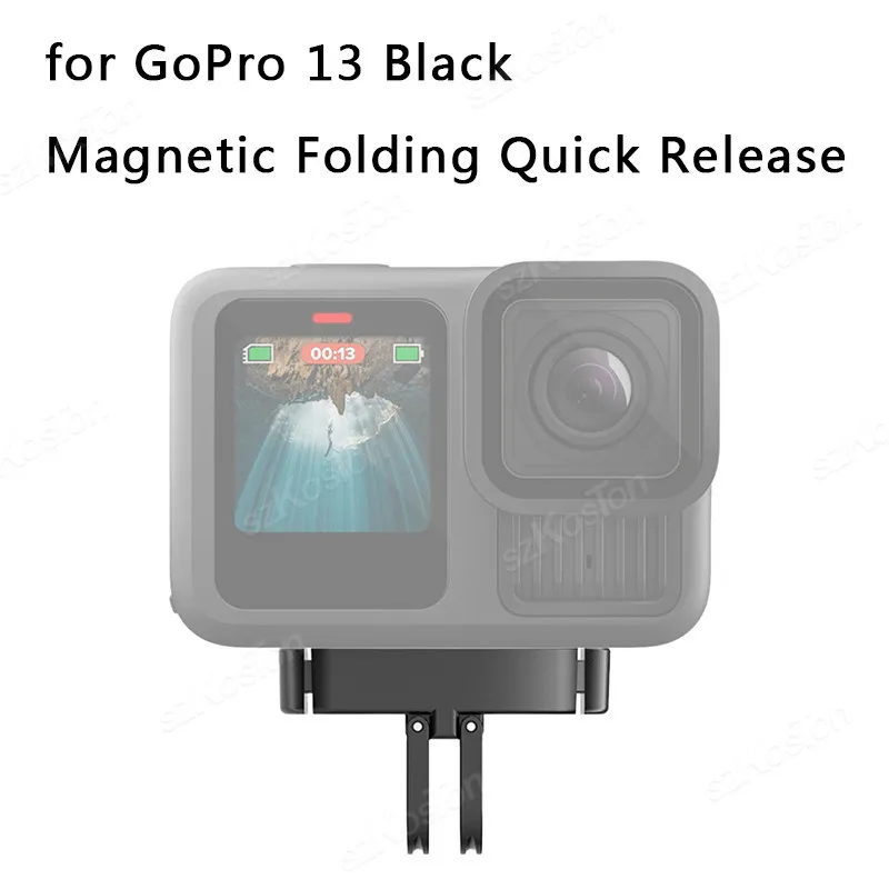 Metall Magnetische Schnellverschluss Basis Für GoPro 13 Schwarz Adapter Halter Halterung Sport Kamera für GoPro Hero 13 Kamera Zubehör – Detail 1