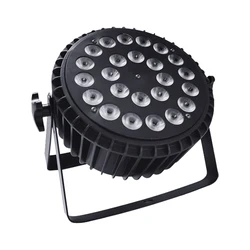 Alumínio LED Par Luz, Stage Flat Par Luz, DJ profissional, casamento Bar Equipamentos, Dx512, 24x18W, RGBWA, 6in 1