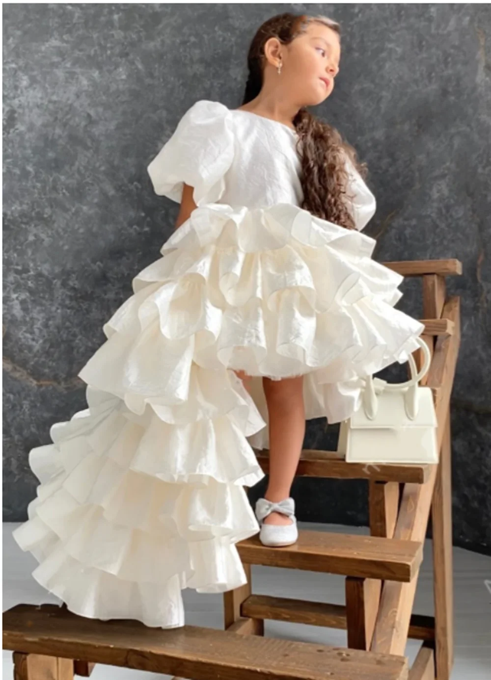 Vestidos de niña de flores para fiesta de boda, vestido de cumpleaños brillante con cuentas y lentejuelas, vestidos de primera comunión