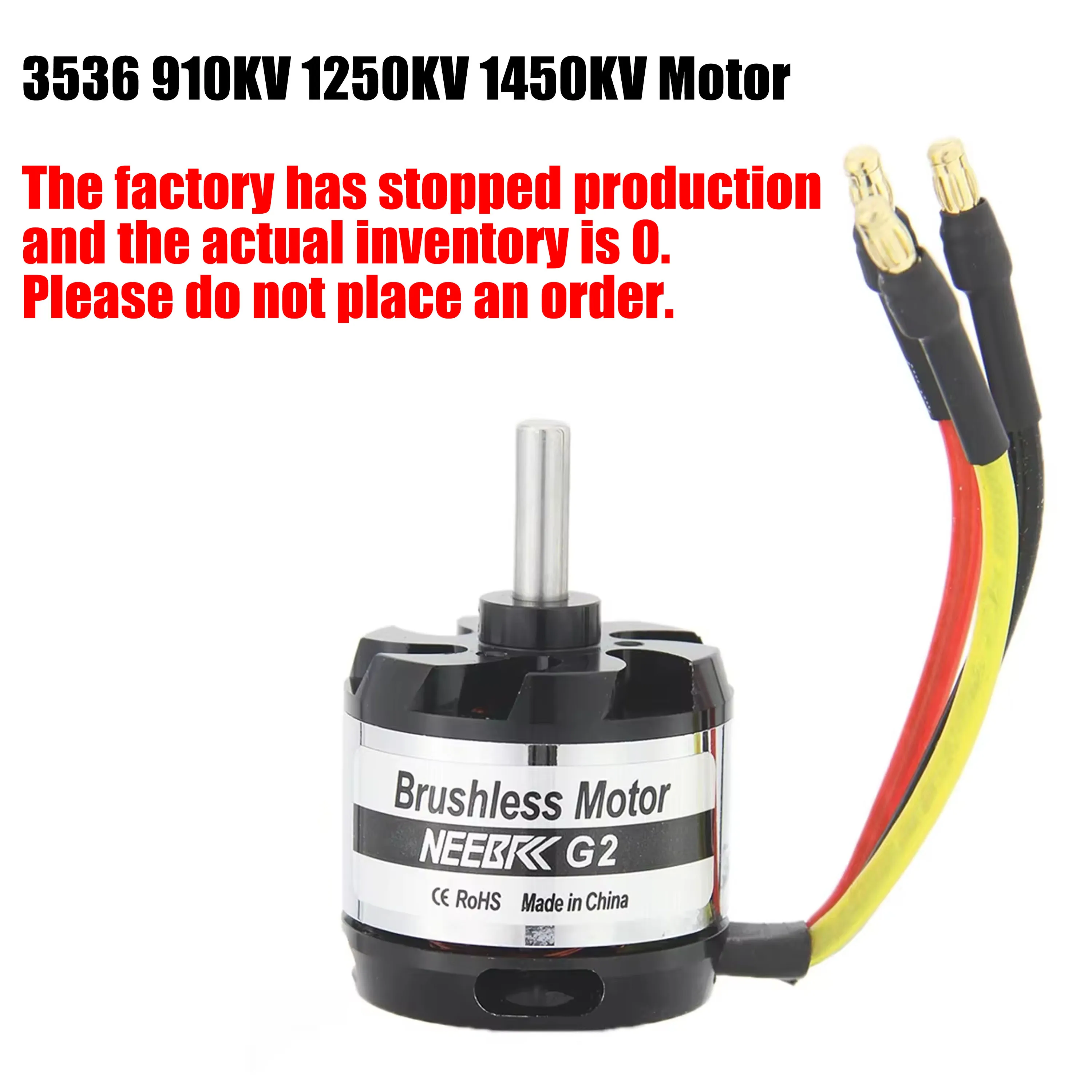 

NEEBRC 3536 3542 Outrunner бесщеточный двигатель 910KV 1000KV 1250KV 1450KV 2-4S для фотосамолета с фиксированным крылом часть ESC
