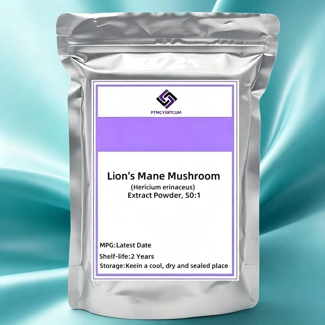 Customized Lions Mane Mushroom Extract Transdermal Patches 50:1 Proportion Packaging Bulk Hericium Erinaceus Out Packing Aluminu