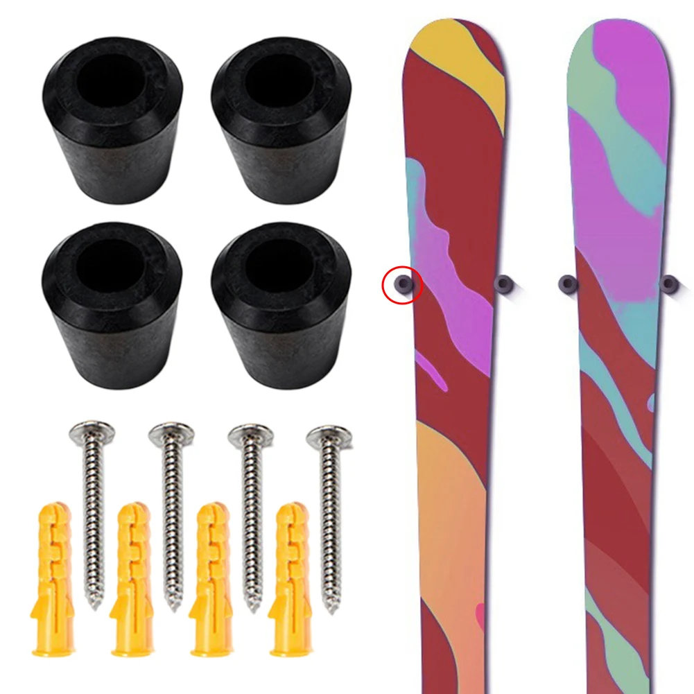 Ski Board Hook About 30g Snowboard Hanger Adjustable Spacing Easy Installation Function Storage Non-scratch Design Sports Parts