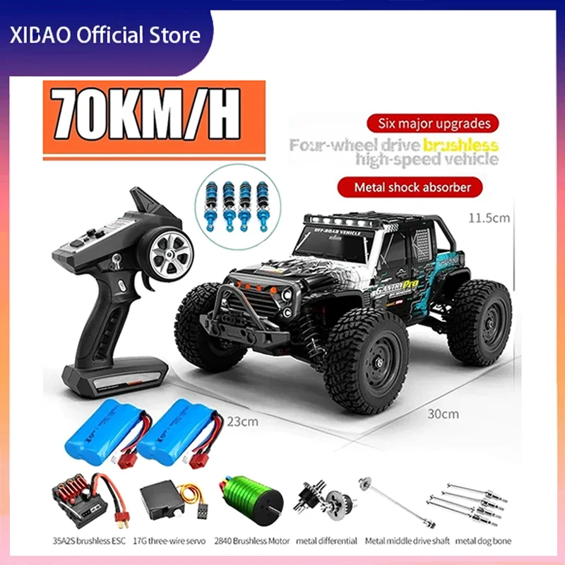 

Rc Cars 16103Pro 50km/h Or 70km/h With LED 1/16 Brushless Moter 4WD Off Road 4x4 High Speed Drift Monster Truck Kids Toys Gift