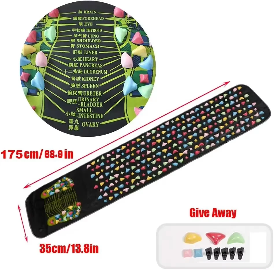 Fingerpressure Foot Massage Pad with Finger Pressure Plate Imitation Goose Soft Stone Road Relieve Pain and Soothe Tired Feet